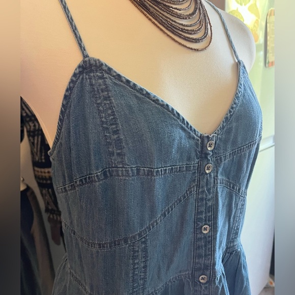 Express Blue Denim Cotton Dress size medium - Picture 1 of 7